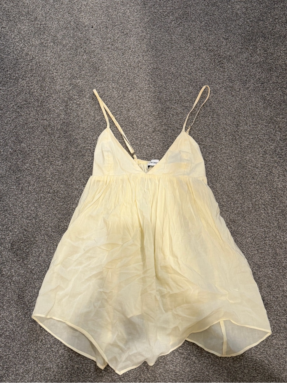 Ivory Spaghetti Strap Women's Top
